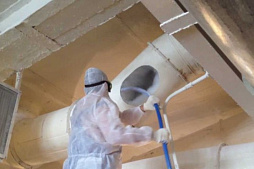 Очистка воздуховодов от пылевых отложений